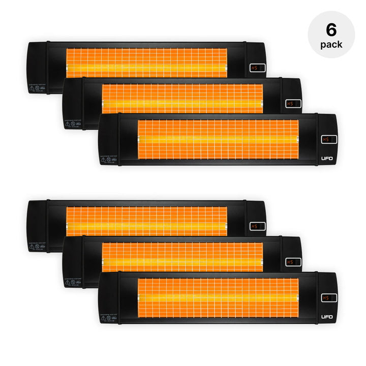 UFO HVR-15, 1500-Watt Patio Heater with Remote, Horizontal and Vertical Use