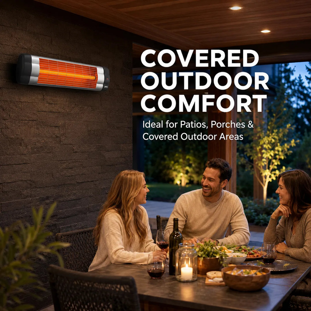 UFO UK-15, 1500-Watt Wall Mount Infrared Heater with Remote Control