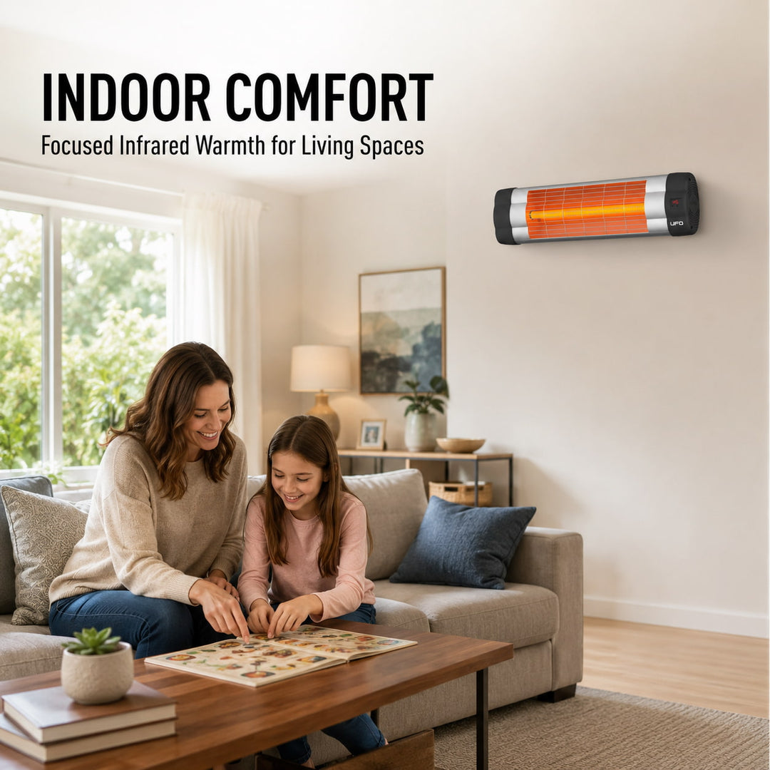 UFO UK-15, 1500-Watt Wall Mount Infrared Heater with Remote Control