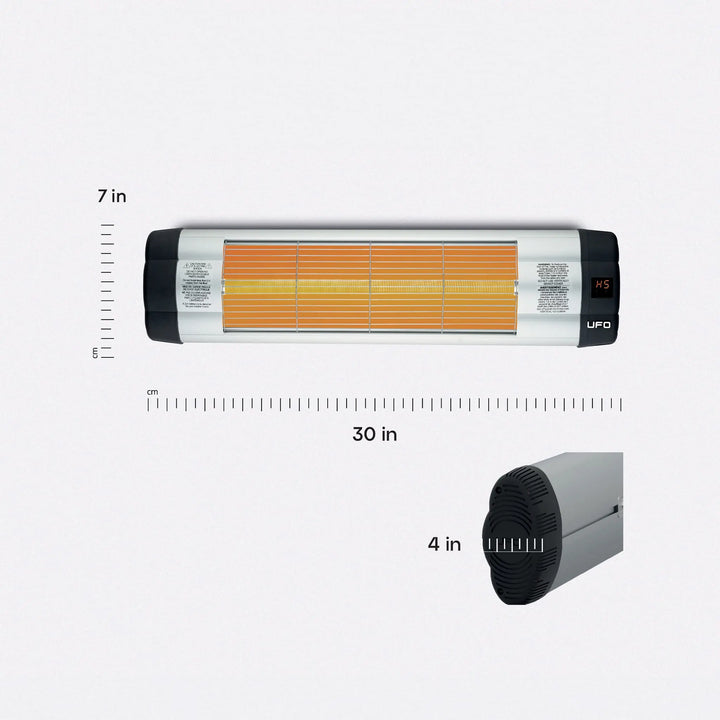 UFO UK-15 1500W Freestanding Electric Infrared Heater with Remote Control