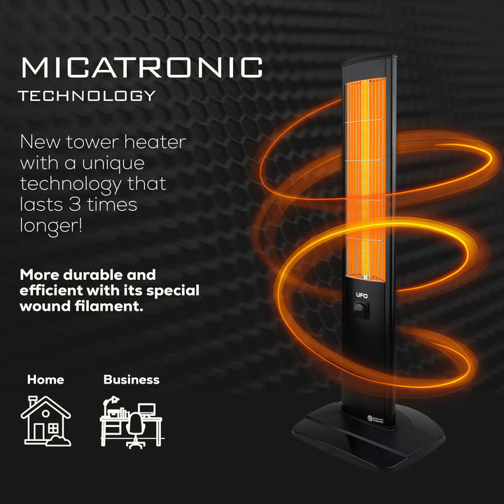 UFO Micatronic MT-15, 1500-Watt Free Standing Heater with Thermostat