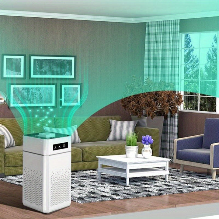 USB Air Purifier, Compact Whisper-Quiet Model, Filters Smoke, Pet Dander, VOCs