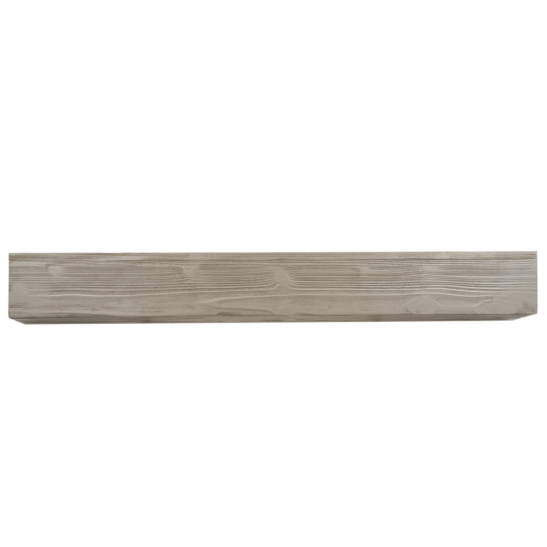 Rustic Floating Wood Mantel, Wall Shelf for Fireplaces & Home Décor