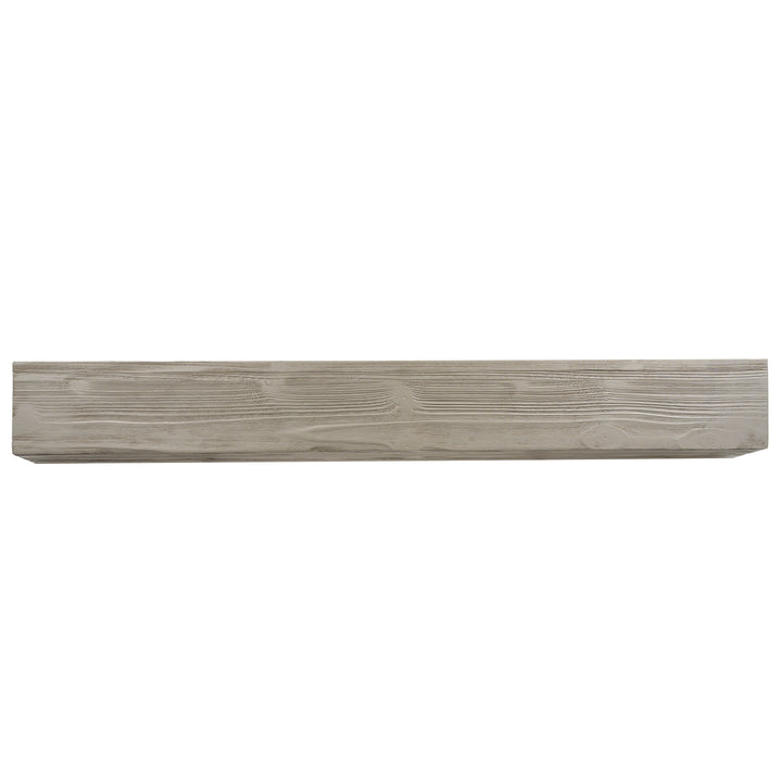 Rustic Floating Wood Mantel, Wall Shelf for Fireplaces & Home Décor