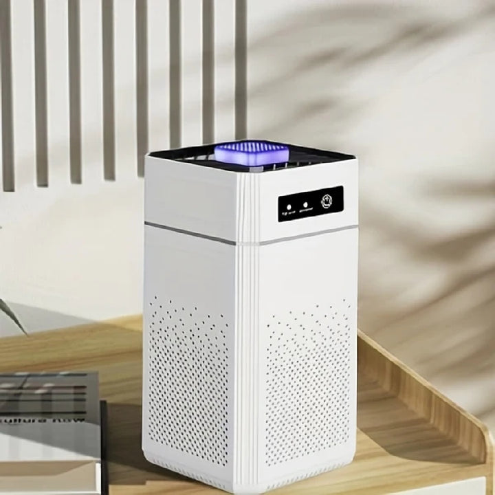 USB Air Purifier, Compact Whisper-Quiet Model, Filters Smoke, Pet Dander, VOCs