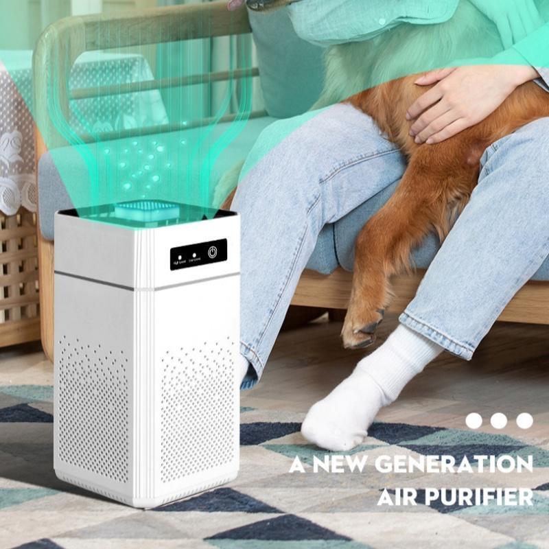 USB Air Purifier, Compact Whisper-Quiet Model, Filters Smoke, Pet Dander, VOCs