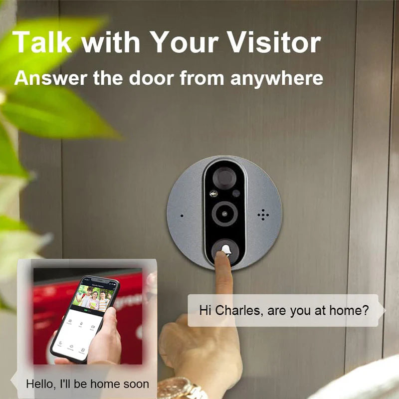 PD-20 Smart Video Doorbell, LCD Screen, Motion Sensor, Mobile Compatible