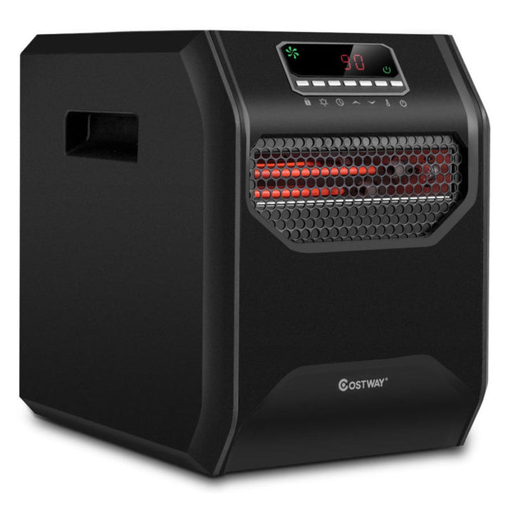 12H Timer Portable Electric Space Heater, Remote Control, Compact