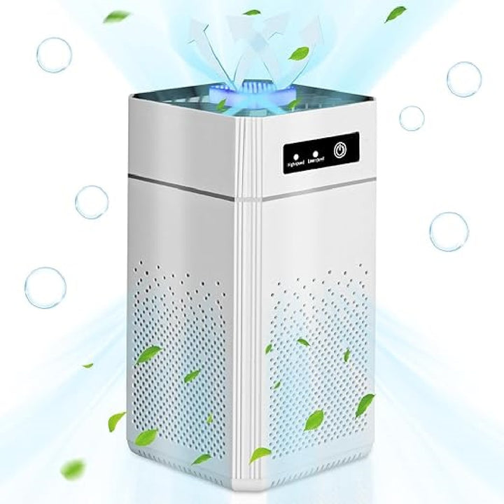 USB Air Purifier, Compact Whisper-Quiet Model, Filters Smoke, Pet Dander, VOCs