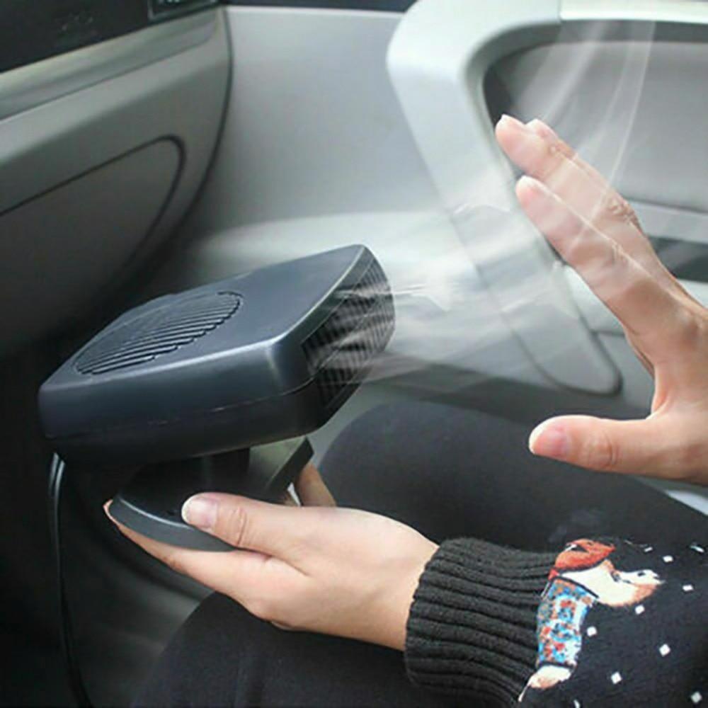 200W 2-in-1 Portable Car Heater & Windshield Defroster, Compact Auto Heater