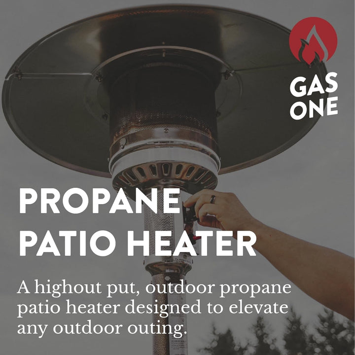 PH-8000 50000 BTU Outdoor Propane Patio Heater, Gasone, Tall Flame Design
