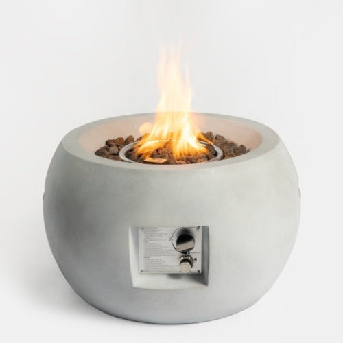 Compact Streamlined Propane Fire Pit, Modern Outdoor Gas Heater