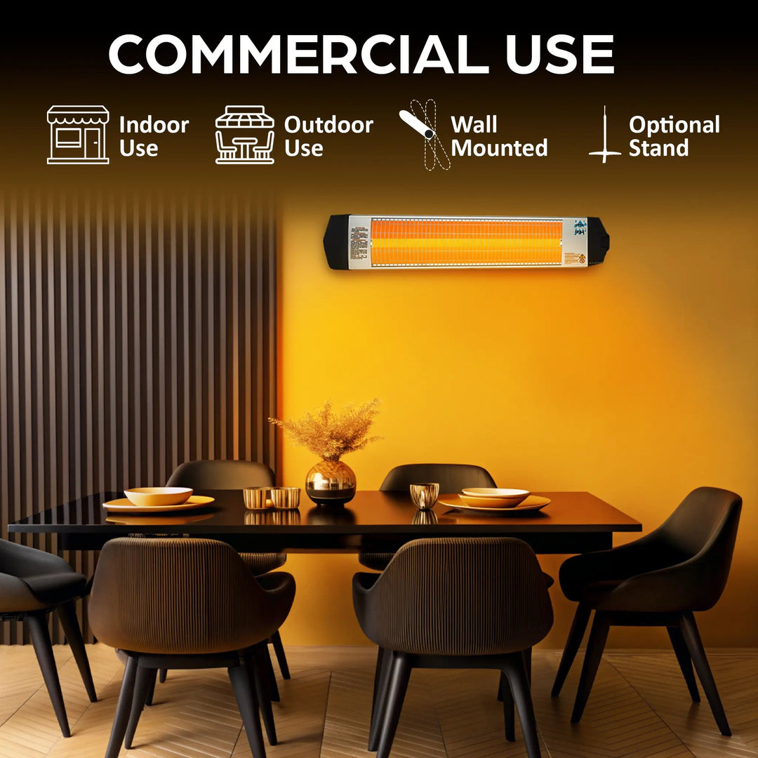 Econat C - 15, 1500 - Watt Electric Heater with Thermostat for Indoor and Outdoor - UFOHEATERS