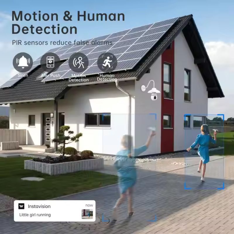 3MP 360° Smart Bulb Camera, WiFi Security Surveillance, Night Vision
