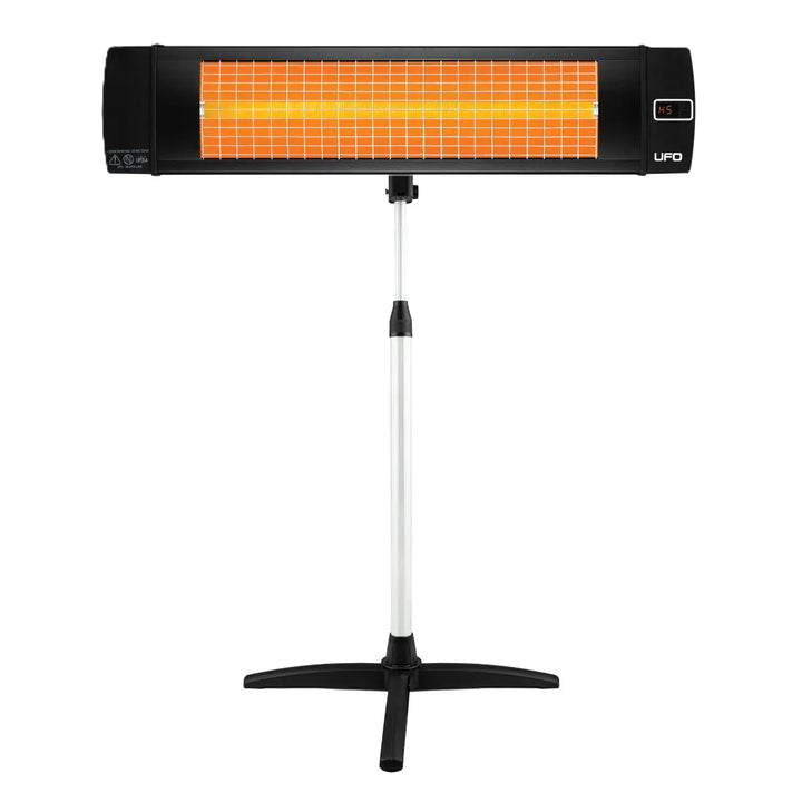 UFO HVR-15, Stand Mounted Patio Heater with Remote, Horizontal and Vertical Use