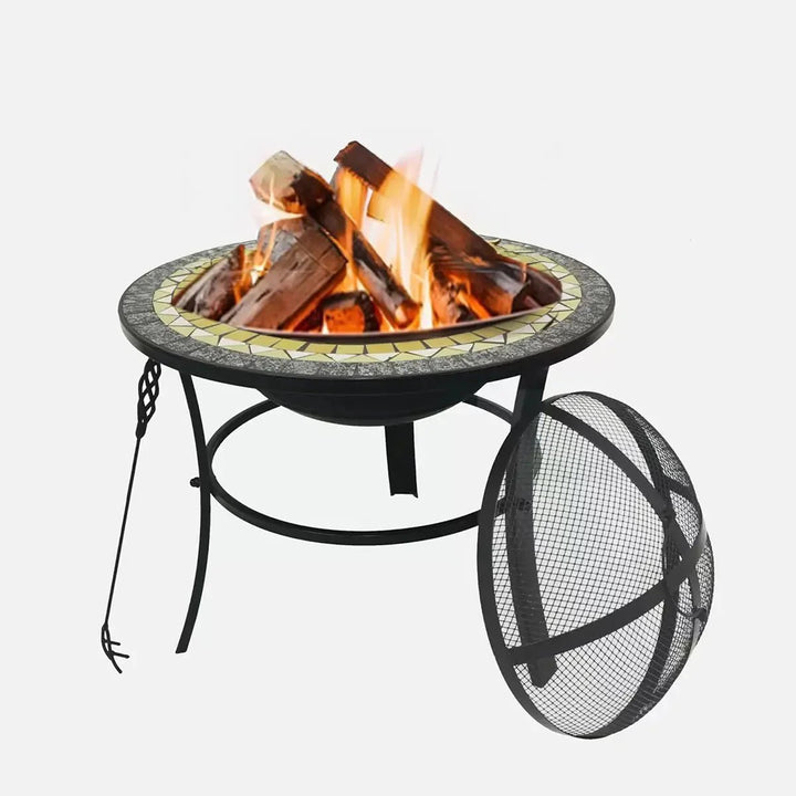 Mosaic Garden Fireplace and Barbecue - UFOHEATERS