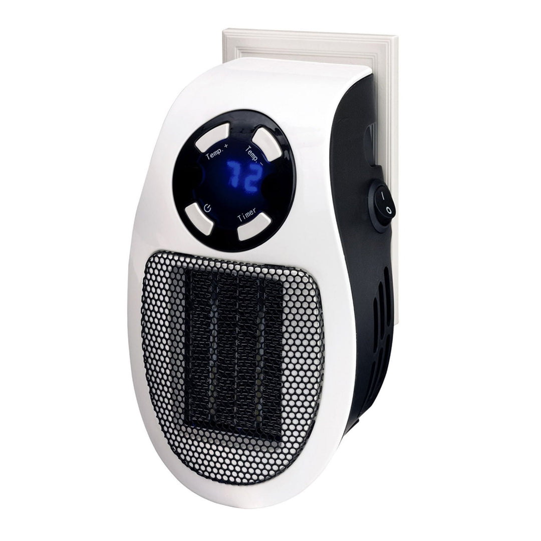 Optimus Mini Plug - In Space Heater with Thermostat, Compact Wall Heater - UFOHEATERS
