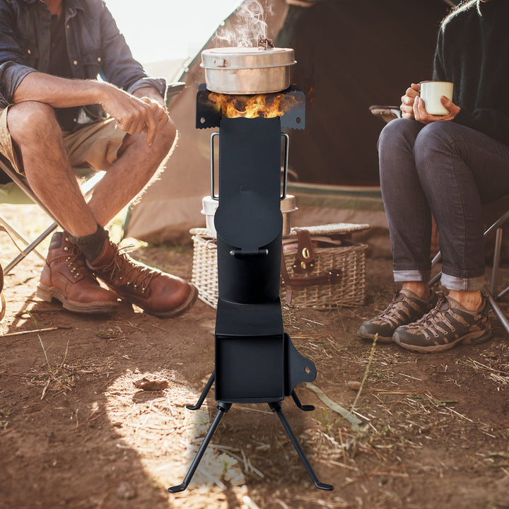 Outdoor Rocket Stove, Portable Fast - Heating Camping Heater & Cooker - UFOHEATERS