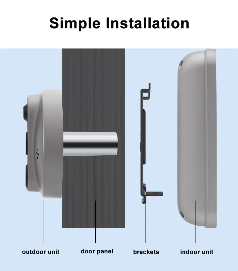 PD - 20 Smart Video Doorbell, LCD Screen, Motion Sensor, Mobile Compatible - UFOHEATERS
