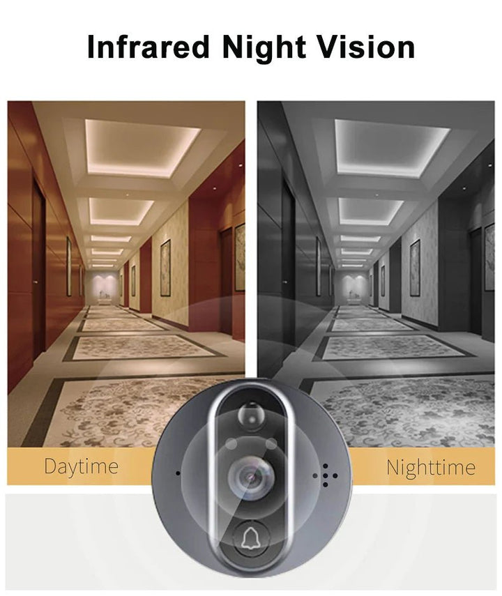 PD - 20 Smart Video Doorbell, LCD Screen, Motion Sensor, Mobile Compatible - UFOHEATERS