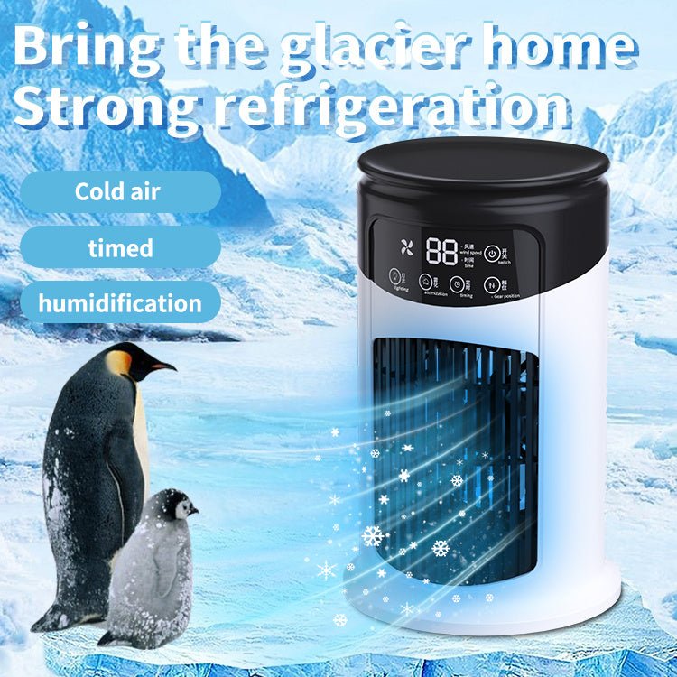Portable Desktop Air Cooler, Mini Fan with Humidifier & 3 - Speed Cooling - UFOHEATERS