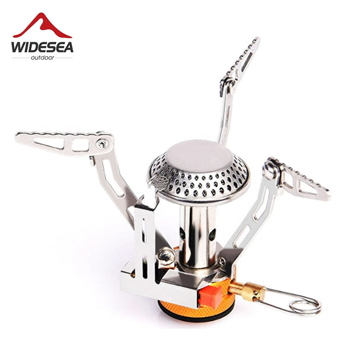 Camping One-Piece Gas Stove Heater Burner, Foldable Outdoor Design