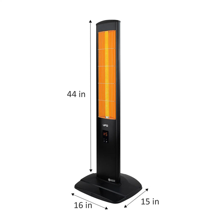 UFO Micatronic MR - 15, 1500 - Watt Tower Space Heater with Remote Control - UFOHEATERS