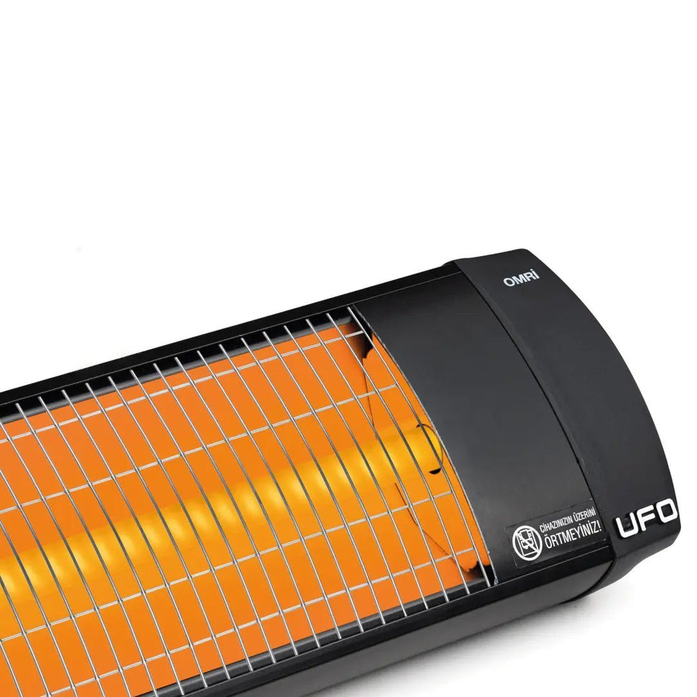 UFO Omri 29, 2900W Electric Heater with Thermostat, Black - UFOHEATERS