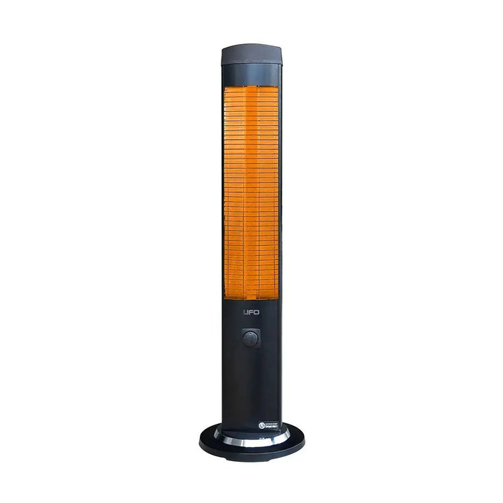 UFO Term 23, 2300 - Watt Free Standing Infrared Heater with Thermostat, Black - UFOHEATERS