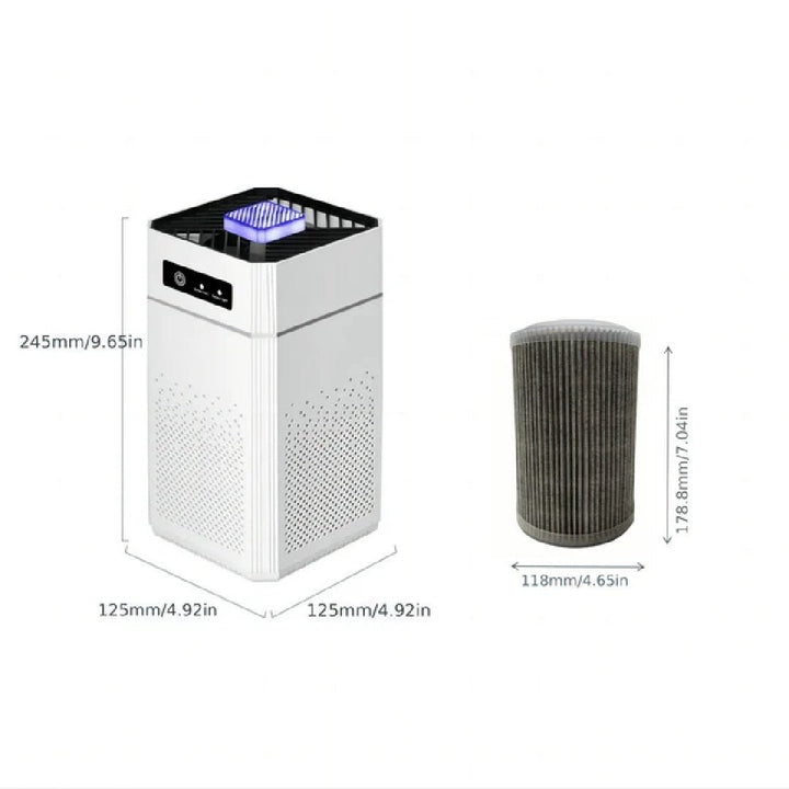 USB Air Purifier, Compact Whisper - Quiet Model, Filters Smoke, Pet Dander, VOCs - UFOHEATERS